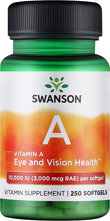 Вітамін А - Swanson Vitamin A 10000 IU — фото N1