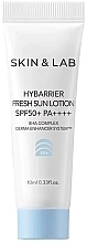Духи, Парфюмерия, косметика Солнцезащитный лосьон для лица - Skin&Lab Hybarrier Fresh Sun Lotion SPF 50+ PA++++ (мини)