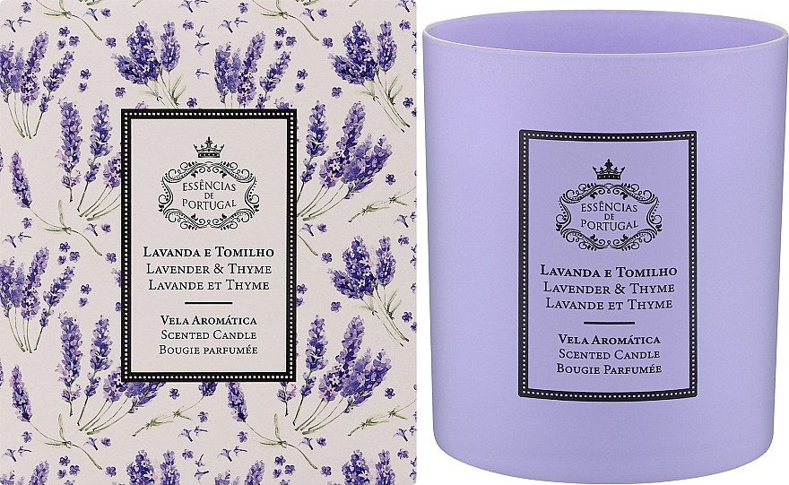 Ароматическая свеча "Лаванда и тимьян" - Essencias De Portugal Lavender & Thyme Scented Candle — фото N2