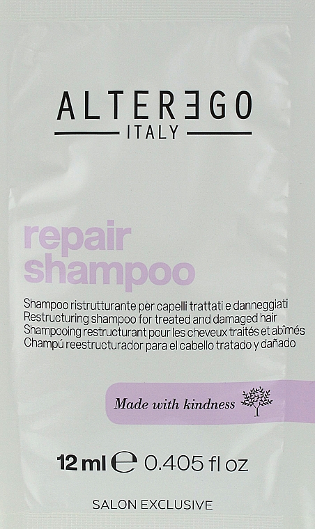 Восстанавливающий шампунь для поврежденных волос - Alter Ego Repair Shampoo (саше) — фото N1