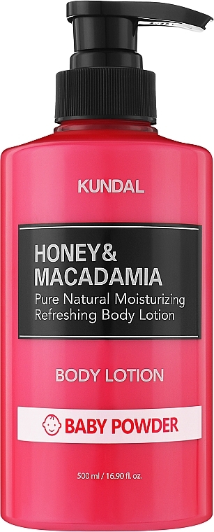 Лосьон для тела - Kundal Honey & Macadamia Body Lotion Baby Powder — фото N1