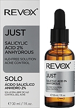 Пилинг для лица и шеи с салициловой кислотой 2%, безводный - Revox Just Salicylic Acid 2% Anhydrous — фото N2
