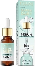 Духи, Парфюмерия, косметика Сыворотка против несовершенств - Eveline Cosmetics Super Duet Anti-Blemish Serum 10% Zinc & Salicylic Acid