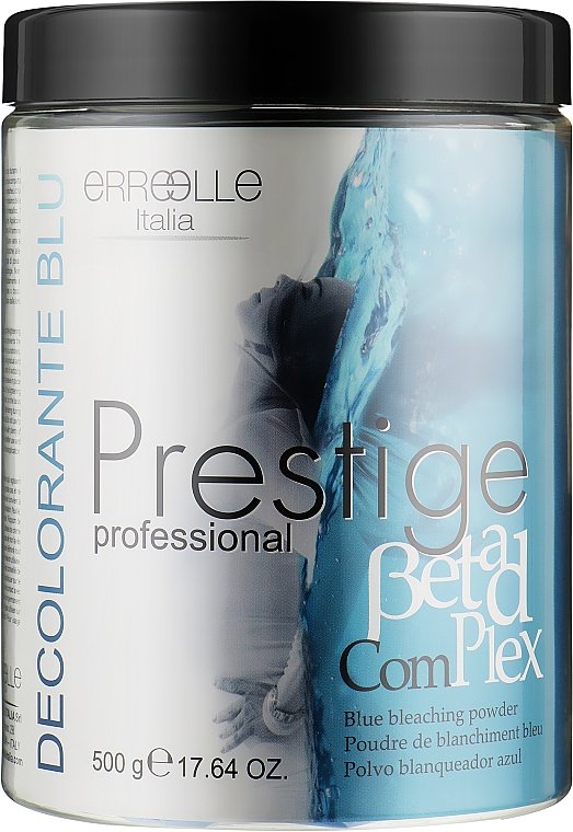 Голубой порошок для обесцвечивания волос - Erreelle Italia Prestige Decolorante Blue 