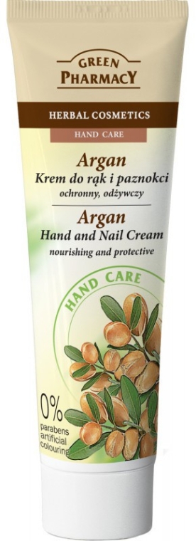 Захисний крем для рук і нігтів "Арганієва олія" - Green Pharmacy Hand and Nail Cream Argan — фото N3