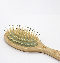 Расческа для волос бамбуковая, маленькая - Beter Bamboo Small Cushion Brush — фото N5