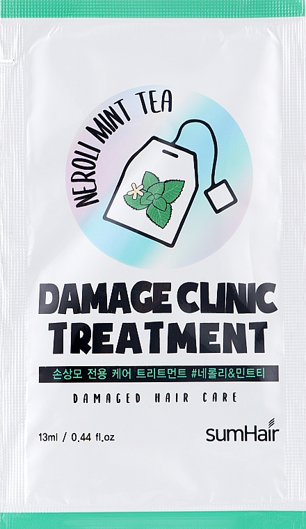 Бальзам для волосся з перцевою м'ятою і неролі - SumHair Damage Clinic Treatment Neroli & Mint Tea (пробник)