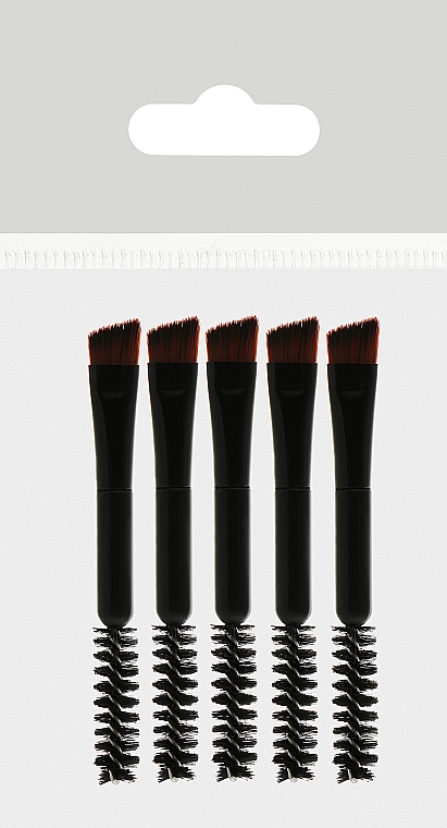 Набор кистей для бровей CS13, черная ручка - Cosmo Shop (мини) — фото N1