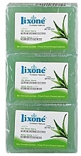 Парфумерія, косметика Набір - Lixon Aloe Vera Natural Hand Soap (h/soap/3х125g)