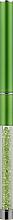 Пензлик-ручка з кристалами для брів і вій смарагдово-зелена - King Rose — фото N2
