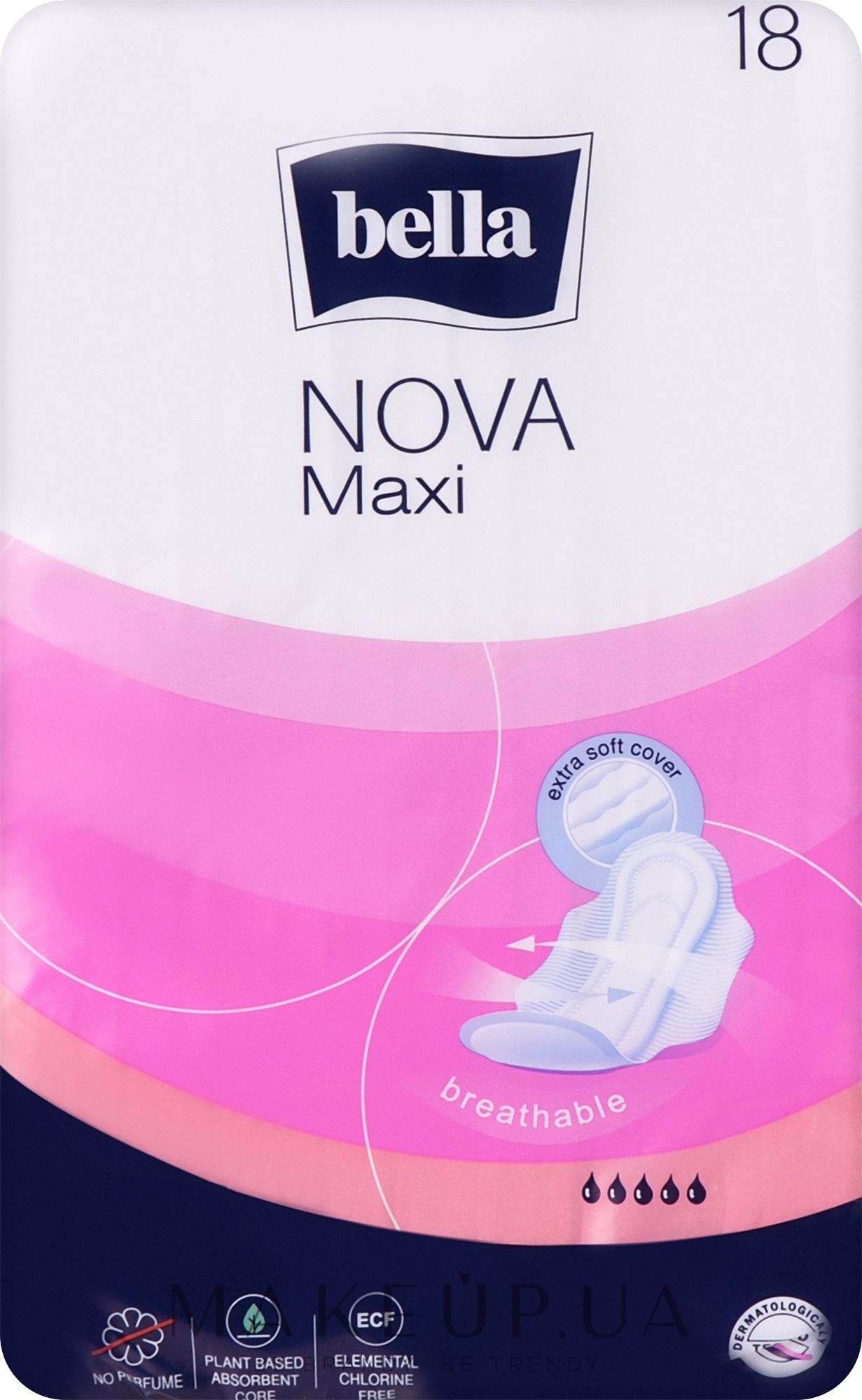 Гигиенические прокладки, 18 шт - Bella Nova Maxi Softiplait — фото 18шт
