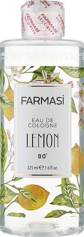 Антисептичний засіб "Лимон" - Farmasi Lemon Eau de Cologne With Aloe Vera — фото N2