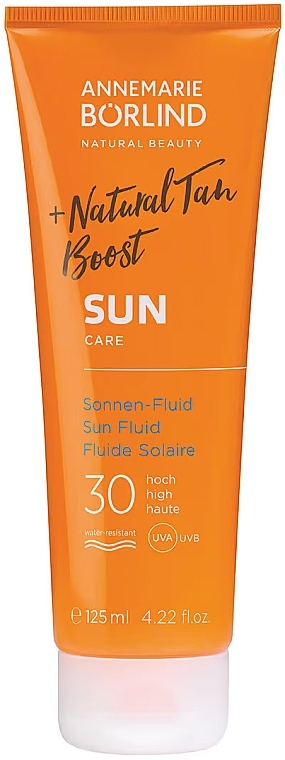 Солнцезащитный флюид с тонирующим эффектом - Annemarie Borlind Natural Tan Boost Sun Fluid SPF 30 — фото N1