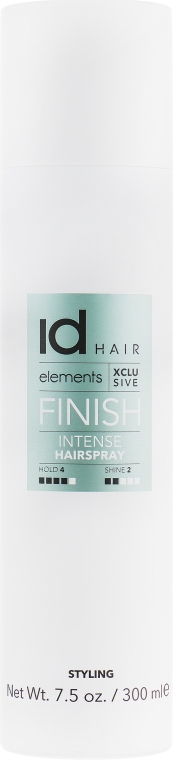 Лак для волосся, сильна фіксація - idHair Elements Xclusive Intense Hairspray — фото N3