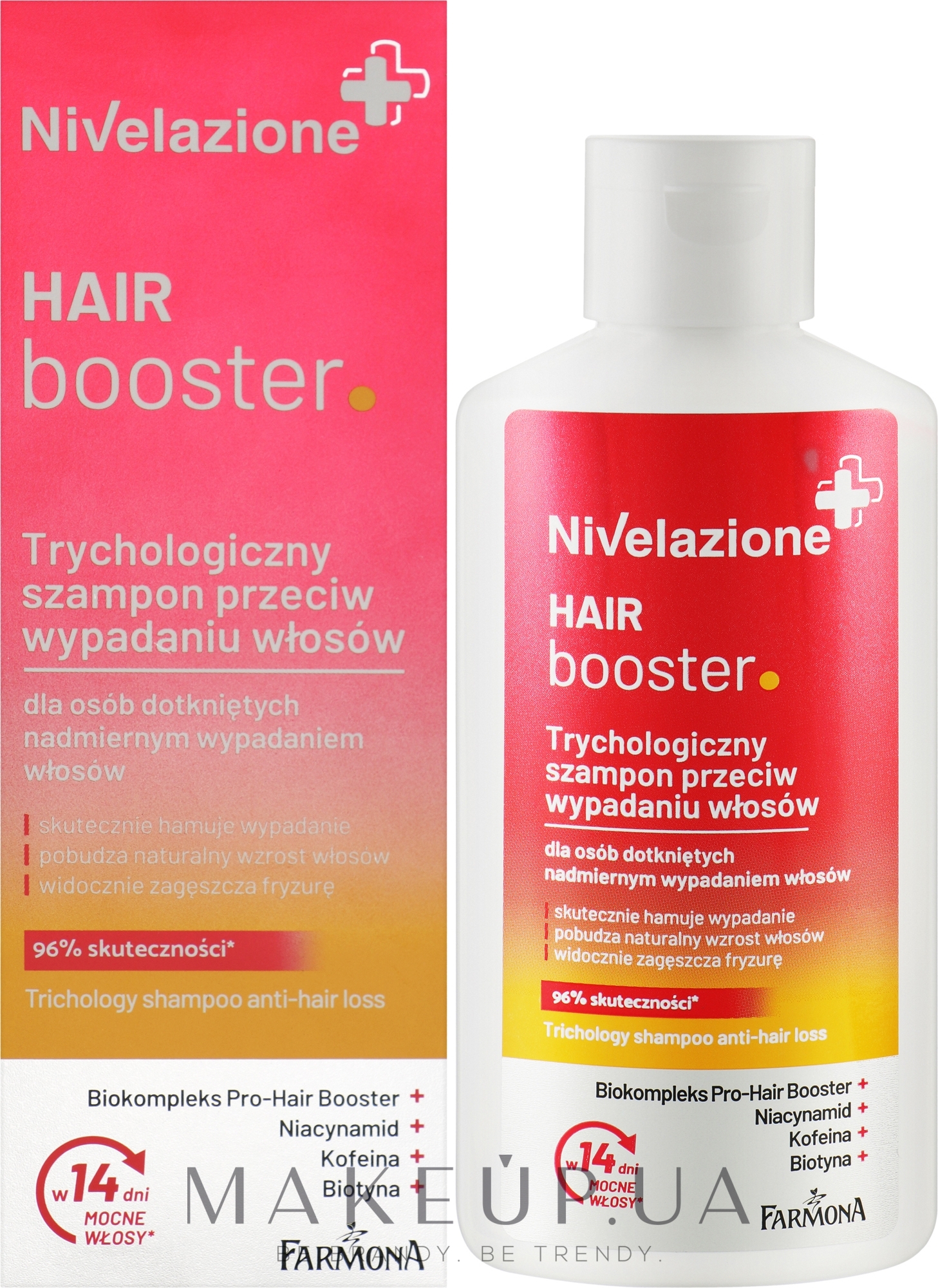 Трихологический шампунь против выпадения волос - Farmona Nivelazione Hair Booster Trichological Anti-Hair Loss Shampoo — фото 100ml