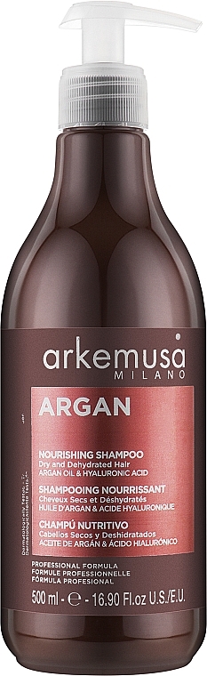 Питательный шампунь с аргановым маслом для сухих и поврежденных волос - Arkemusa Argan Shampoo