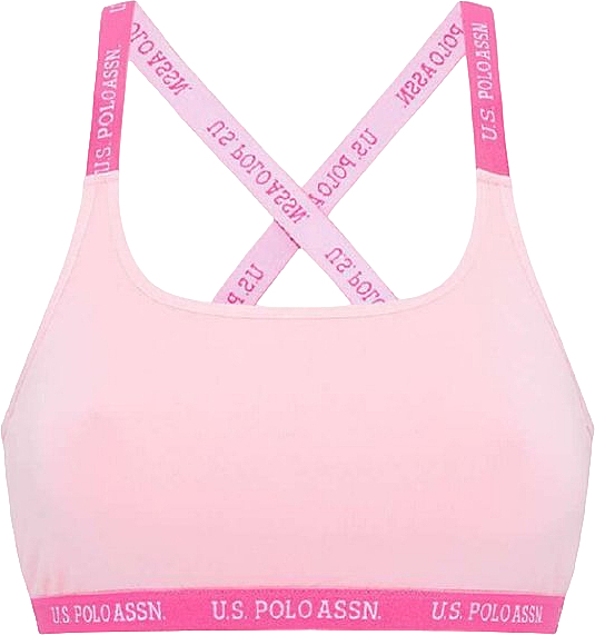 Спортивный бюстгальтер 66117, pink - U.S. Polo Assn Bra Cross Strapped Soft — фото N1