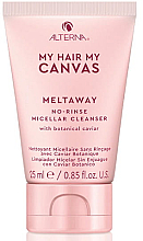 Парфумерія, косметика Незмивний міцелярний шампунь з екстрактом рослинної ікри - Alterna My Hair My Canvas Meltaway No-Rinse Micellar Cleanser (міні)