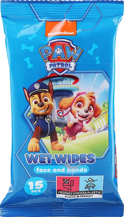 Вологі серветки, 15 шт. - Nickelodeon Paw Patrol Baby Wipes — фото N1