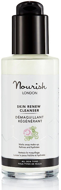 Очищувальний крем для обличчя - Nourish London Skin Renew Cleanser — фото N1