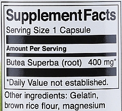 Пищевая добавка "Корень Бутэа Суперба", 400 мг - Swanson Full Spectrum Butea Superba Root — фото N3