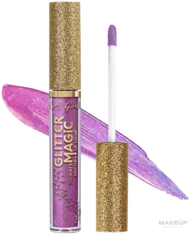 Блиск для губ - L.A. Girl Glitter Magic Shimmer Shifting Lip Color — фото GLC890 - Rockette