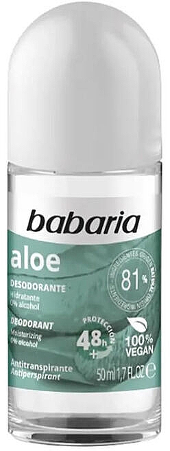 Роликовый дезодорант-антиперспирант с алоэ - Babaria Deodorant Aloe Roll On — фото N1