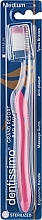 Духи, Парфюмерия, косметика Зубная щетка со щетинками средней жесткости, розовая - Dentissimo Medium Special Edition