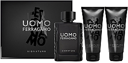 Парфумерія, косметика Salvatore Ferragamo Uomo Signature - Набор (edp/100ml + sh/gel/100ml + ash/balm/100ml)