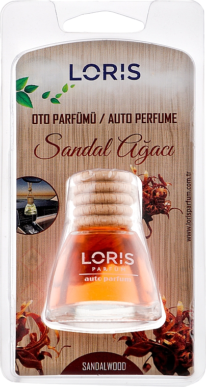 Ароматическая подвеска для автомобиля "Сандал" - Loris Parfum  — фото N2
