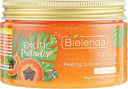 Відновлювальний цукровий скраб для тіла "Папайя" - Bielenda Exotic Paradise Regenerating Body Scrub Papaja — фото N2