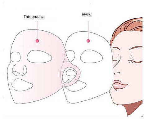 Силіконова маска для косметичних процедур, рожева - Deni Carte — фото N2