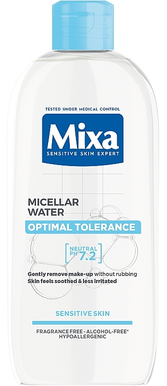 УЦЕНКА Мицеллярная вода для нормальной кожи с пантенолом - Mixa Optimal Tolerance Micellar Water * — фото N1