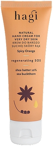 Крем для рук - Hagi Natural Hand For Very Dry Skin Cream Spisy Orange — фото N1
