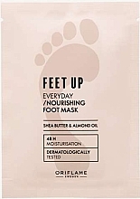Парфумерія, косметика Живильна маска для ніг - Oriflame Feet Up Everyday Nourishing Foot Mask Shea Butter & Almond Oil