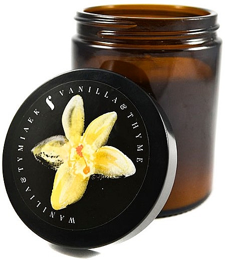 Ароматична свічка у банці "Ваніль і чебрець" - Flagolie Fragranced Candle Vanilla And Thyme — фото N1