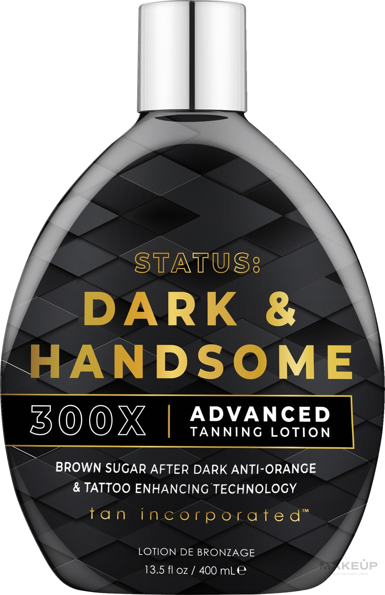 Лосьйон для солярію для чоловіків - Brown Sugar Status: Dark & Handsome 300X Advanced Tanning Lotion — фото 400ml