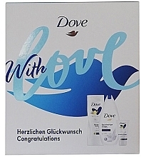 Духи, Парфюмерия, косметика Набор - Dove With Love Body Love Essential Set (sh/gel/250 ml + b/lot/400 ml + h/cr/75 ml)