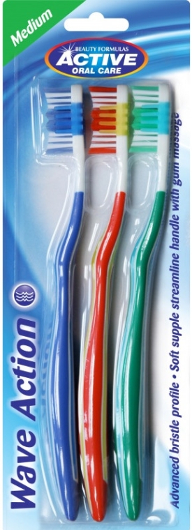 Набір зубних щіток, варіант 2 - Beauty Formulas Active Oral Care Active Wave Action — фото N1