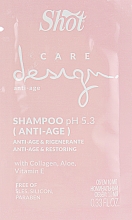 Духи, Парфюмерия, косметика Шампунь восстанавливающий с коллагеном - Shot Care Design Anti-Age Shampoo (пробник)
