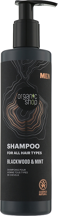 Шампунь для волос "Blackwood and Mint" - Organic Shop Men Shampoo — фото N1