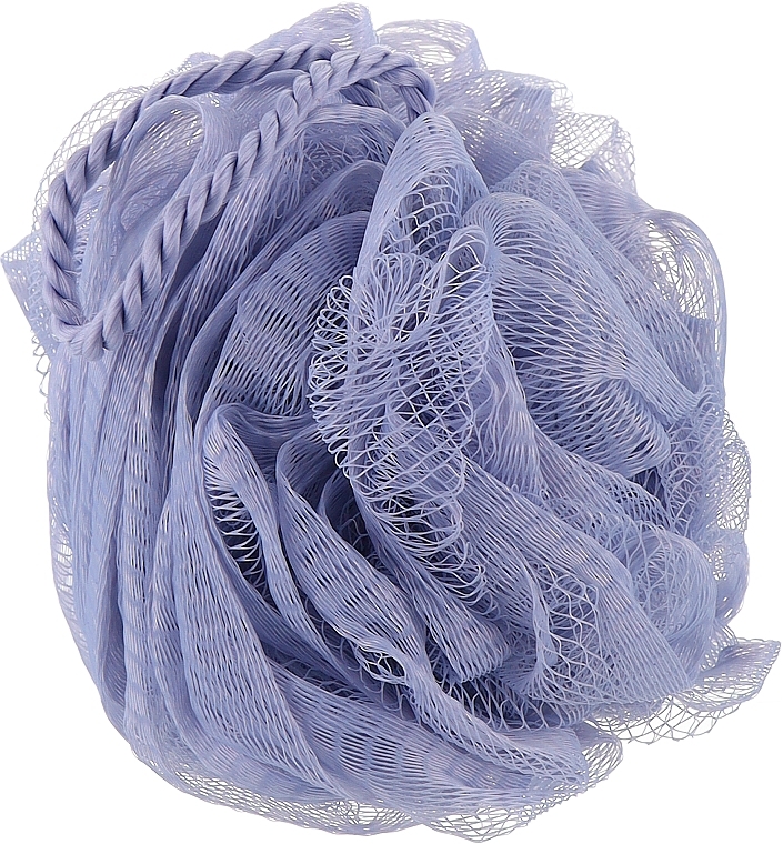 Мочалка банная из синтетических материалов в коробке, бледно-синяя - Titania — фото N1