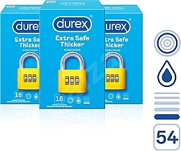 Духи, Парфюмерия, косметика Набор - Durex Extra Safe (condom/3х18pcs.)