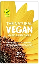 Тканевая маска для лица с семенами подсолнечника - She’s Lab The Natural Vegan Mask Sunflower — фото N1