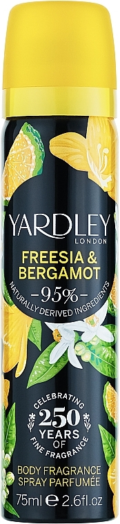 Yardley Freesia & Bergamot - Дезодорант — фото N1