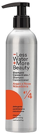 Мультиактивний концентрований шампунь для волосся - Sapone Di Un Tempo Less Water More Beauty Shampoo 3in1 Detergent Conditioning Restructuring — фото N1