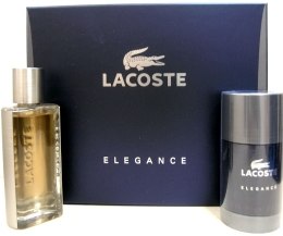 Парфумерія, косметика Lacoste Elegance - Набір (edt/50ml + deo-stick/75ml)