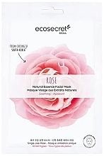 Парфумерія, косметика Заспокійлива маска для обличчя "Троянда" - Eco Secret Rose Natural Essence Facial Mask