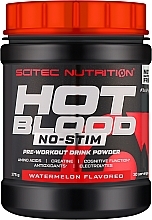 Парфумерія, косметика Передтренувальний комплекс - Scitec Nutrition Hot Blood No-Stim Watermelon