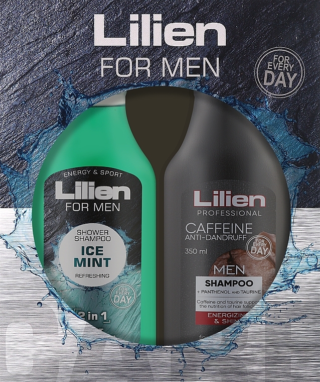 Набір - Lilien For Men Ice Mint (shm/350ml + sh/gel/350ml) — фото N1